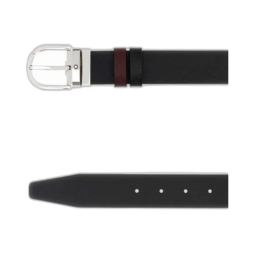 Montblanc Logo Engraved Buckled Belt
