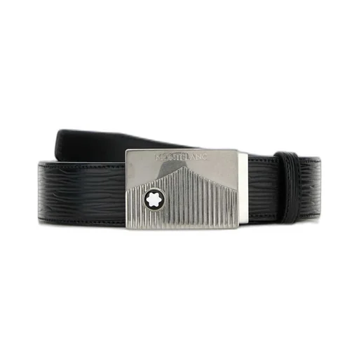 Montblanc Logo Buckled Reversible Belt