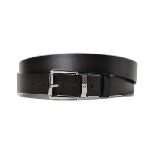 Montblanc Logo Plaque Buckle Belt
