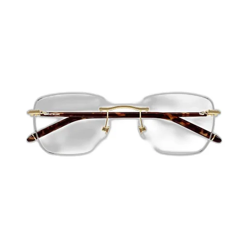 Montblanc Eyewear Rimless Rectangle Frame Glasses