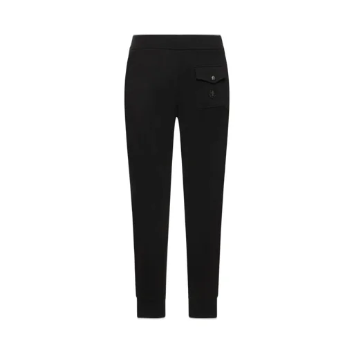 Moncler Logo Patch Straight Leg Trousers