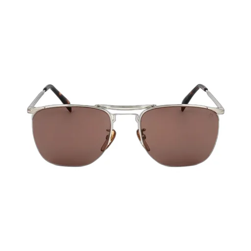 Eyewear By David Beckham Pilot Frame Semi Rimless Sunglasses