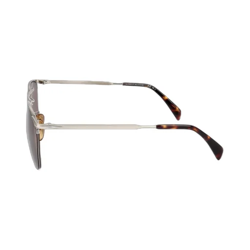 Eyewear By David Beckham Pilot Frame Semi Rimless Sunglasses