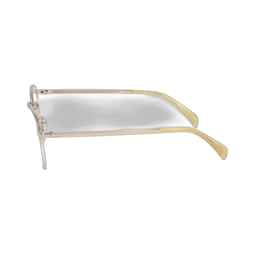 Eyewear By David Beckham Oval Frame Semi Rimless Optical Glasses