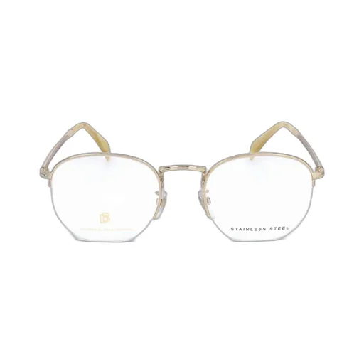 Eyewear By David Beckham Oval Frame Semi Rimless Optical Glasses