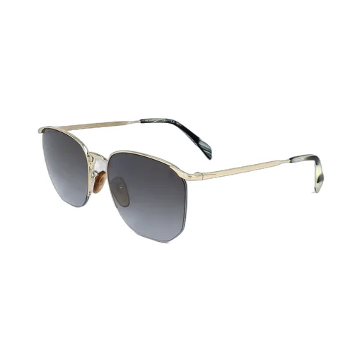 Eyewear By David Beckham Square Frame Semi Rimless Sunglasses