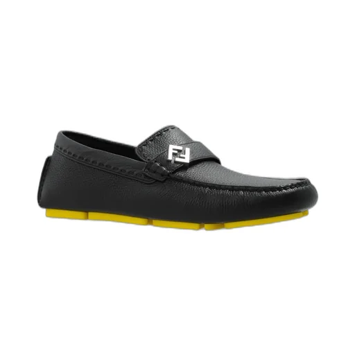 Fendi Ff Plaque Driving Loafers