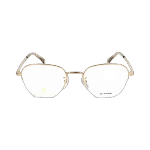 Eyewear By David Beckham Oval Frame Semi Rimless Optical Glasses