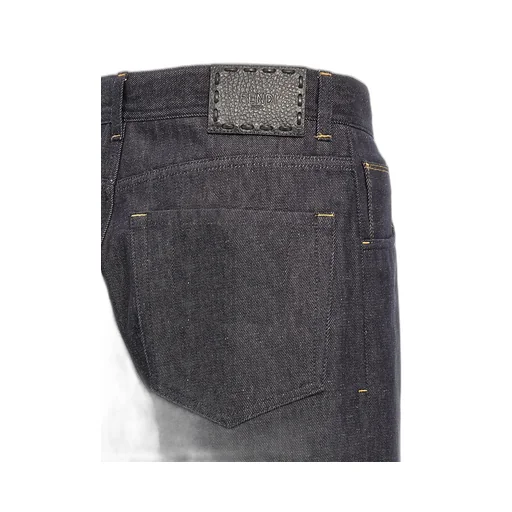 Fendi Straight-Leg Logo Patch Long Jeans