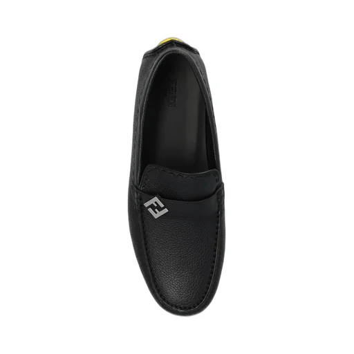 Fendi Ff Plaque Driving Loafers
