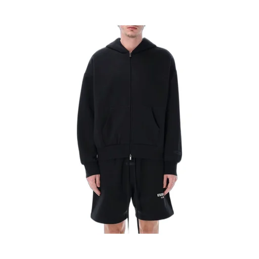 Fear Of God Essentials Logo-Printed Zipped Hoodie