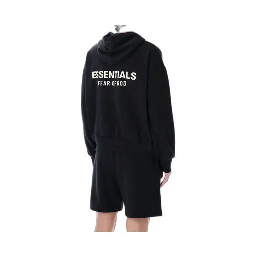 Fear Of God Essentials Logo-Printed Zipped Hoodie