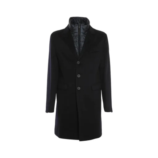 Herno Single-Breasted Layered Coat