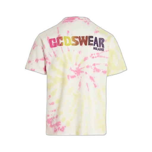 Gcds Logo Printed Tie-Dye Crewneck T-Shirt