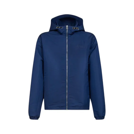 Givenchy	Logo Embroidered Zip-Up Windbreaker
