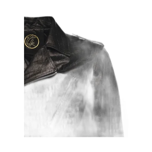 Giuliano Galiano Pushit Textured Biker Jacket