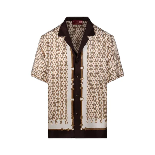 Gucci Pattern-Printed Short-Sleeved Shirt