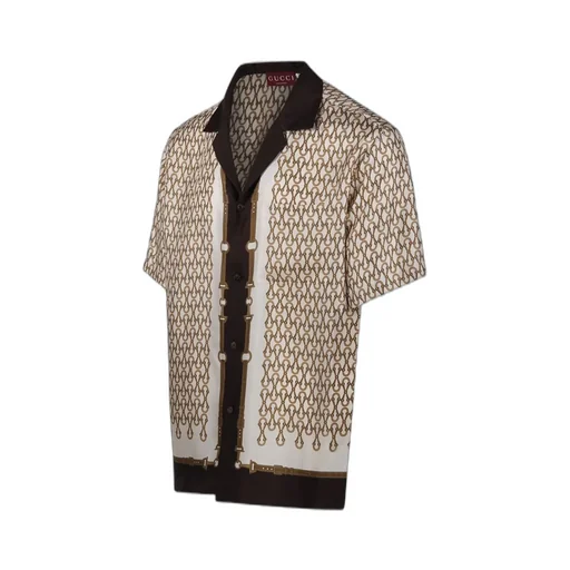 Gucci Pattern-Printed Short-Sleeved Shirt