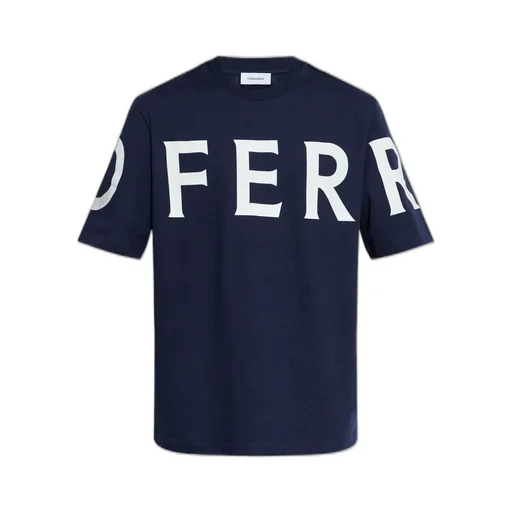 Ferragamo Logo Printed Crewneck T-Shirt