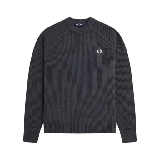 Fred Perry Logo Crew Neck Knitted Sweater