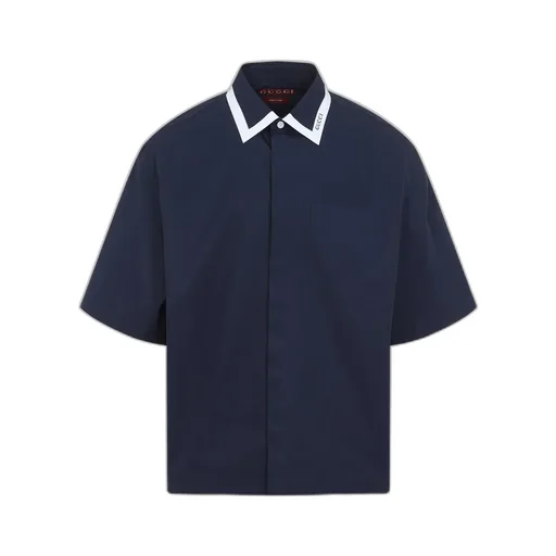 Gucci Collared Detailed Short-Sleeved Shirt