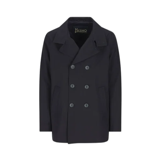 Herno Double-Breasted Long-Sleeved Jacket