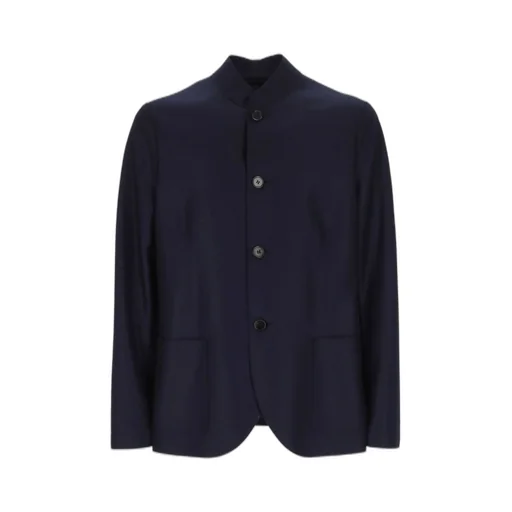 Harris Wharf London Stand Collar Buttoned Jacket