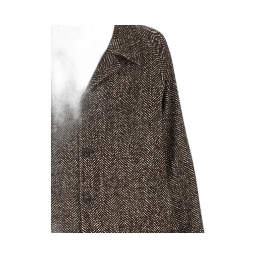 L.B.M. 1911 Herringbone Single-Breasted Coat