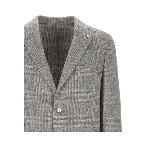 L.B.M. 1911 Checked Two-Button Blazer