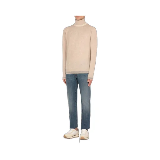 Lubiam Contrasting Details Turtleneck Jumper