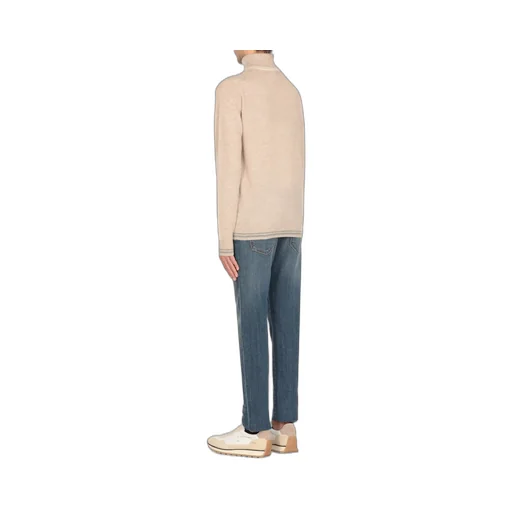 Lubiam Contrasting Details Turtleneck Jumper
