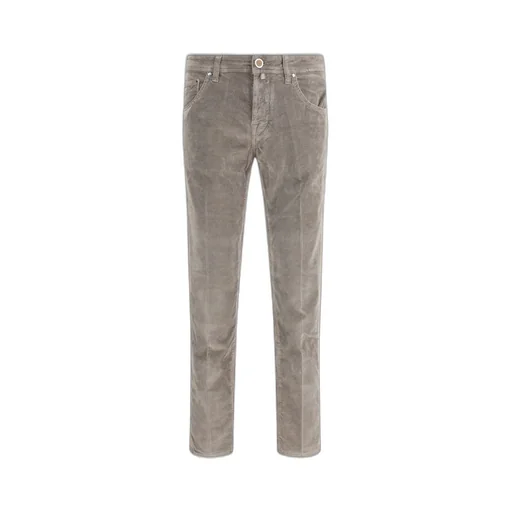 Jacob Cohen Logo Patch Slim-Fit Trousers