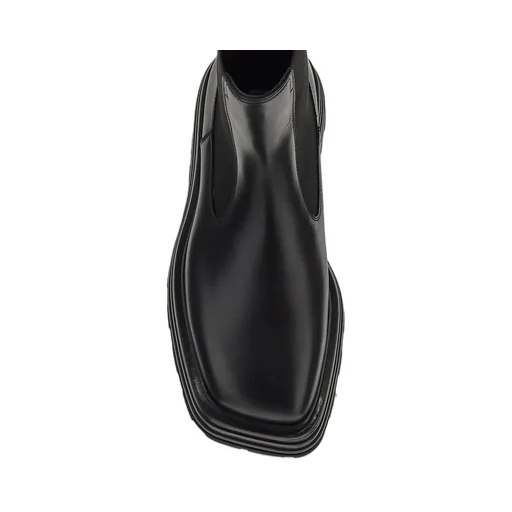Jil Sander Squared-Toe Slip-On Chelsea Boots