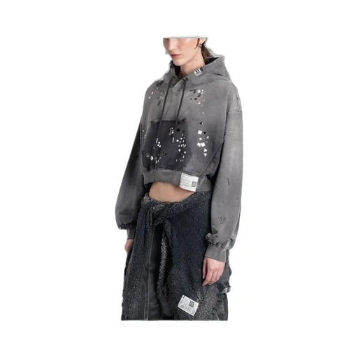 Maison Mihara Yasuhiro Embellished Sun Faded Hoodie