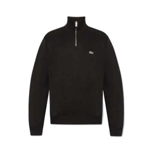 Lacoste Zip-Up High Neck Interlock Sweatshirt