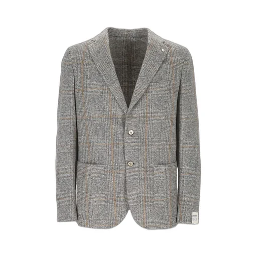 L.B.M. 1911 Checked Two-Button Blazer