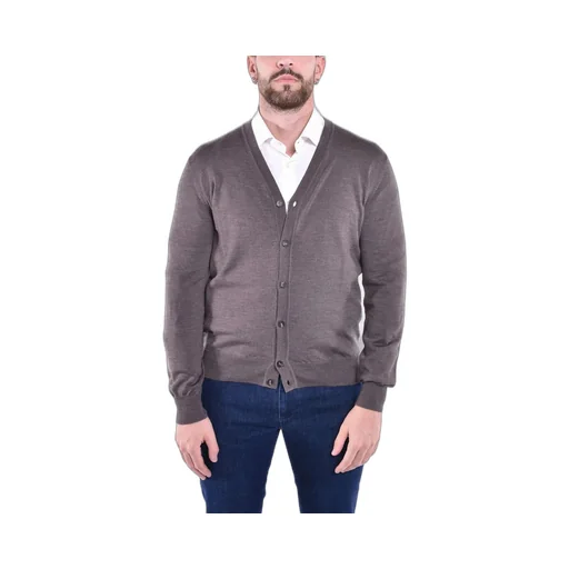 Kangra Buttoned V-Neck Knitted Sweater