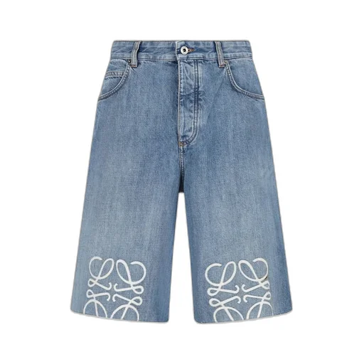 Loewe Anagram Denim Shorts