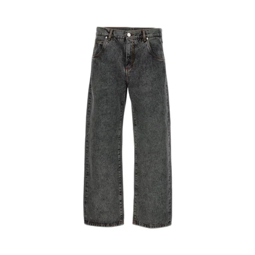 Etro Logo Embroidered Straight-Leg Jeans