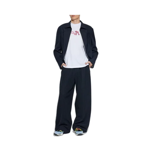 Marni Logo Patch Zip-Up Jacket