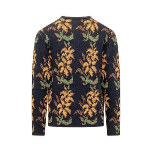 Etro Floral Intarsia Knitted Crewneck Jumper
