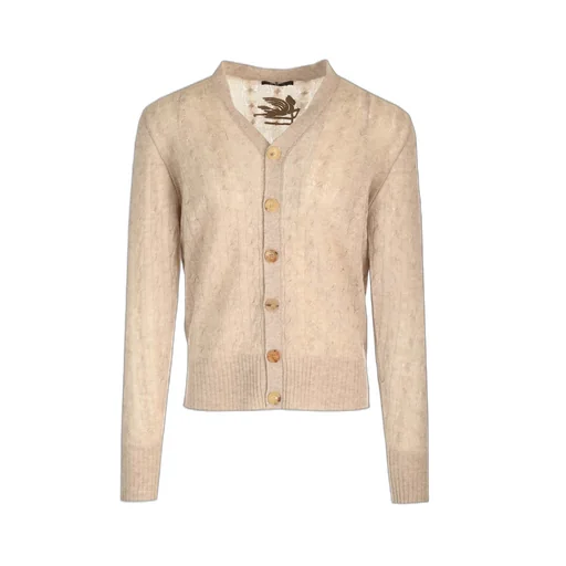 Etro Logo Embroidered Buttoned Cardigan