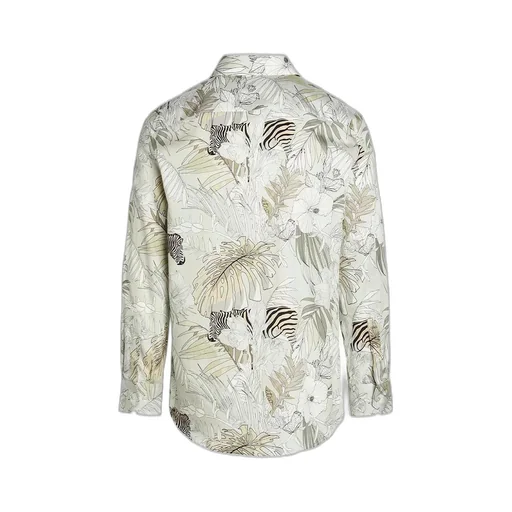 Etro Tropical Print Collared Button-Up Shirt