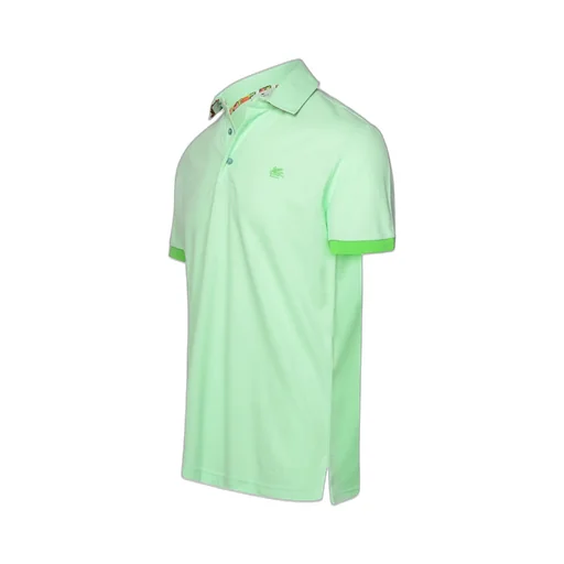 Etro Pegaso Embroidered Short-Sleeved Polo Shirt