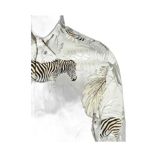 Etro Tropical Print Collared Button-Up Shirt