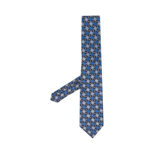 Etro Geometric-Pattern Pointed Tip Tie