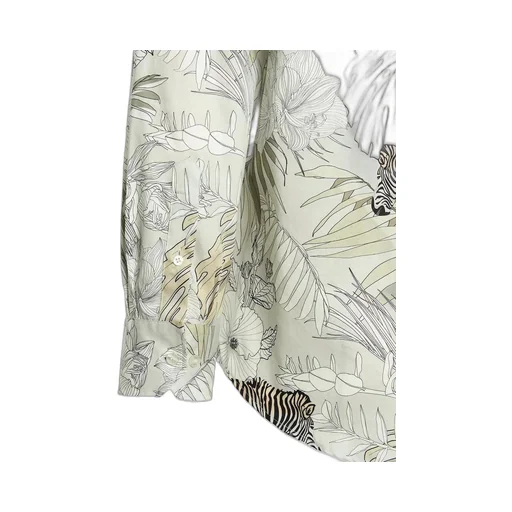 Etro Tropical Print Collared Button-Up Shirt