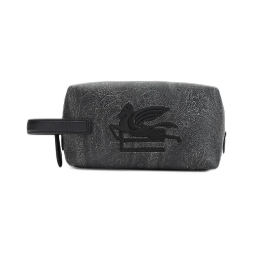 Etro Paisley Printed Pegaso Embroidered Wash Bag
