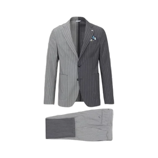 Manuel Ritz Pinstriped Single Breasted Suit