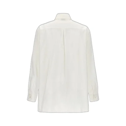 Etro Floral Embroidered Button Up Striped Shirt